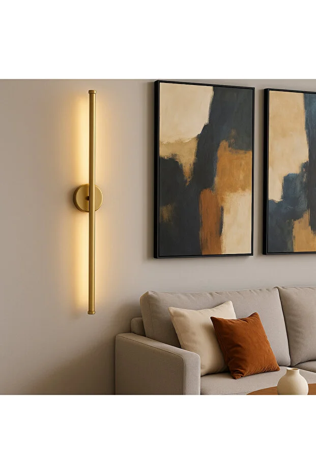 Modern Pilli Aplik Tak Çalıştır Kablosuz Ledli 70cm